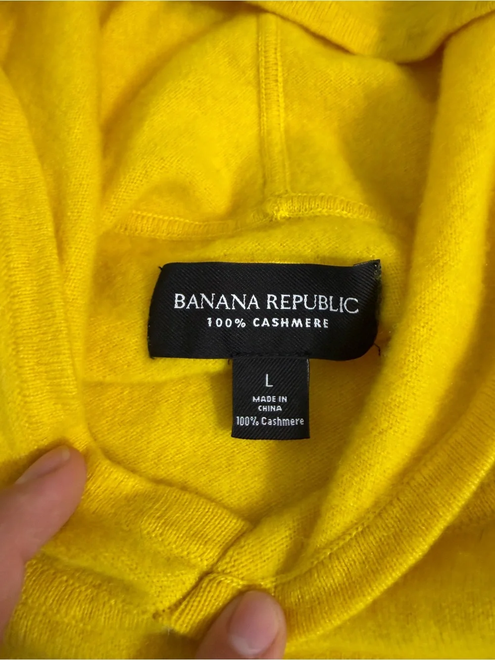 Banana Republic Sunny Yellow Men's Hooded Pullover